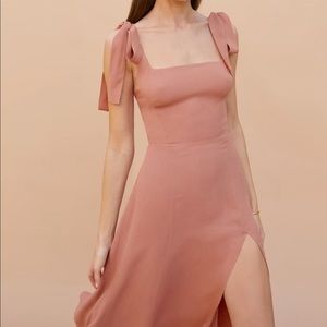 NWOT Reformation Twilight Dress Praline